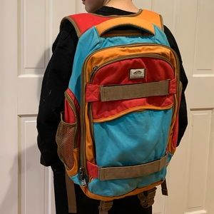 Vans Transient Backpack Orange Blue Red